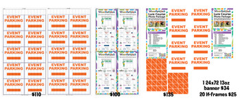 Three sheets of coro and a banner, delivery Three sheets of coro and a banner, delivery