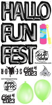 Four sheets bubbles and gears, oversize ship, ship