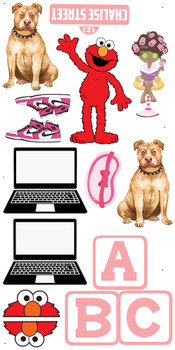 One sheet of Sesame Street items and more, ship