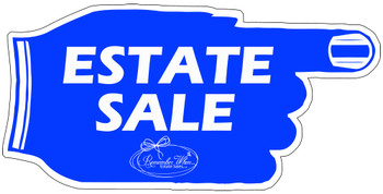Sixteen 24x12 double sided shape cut royal blue and white signs, ship Sixteen 24x12 double sided shape cut royal blue and white signs, ship