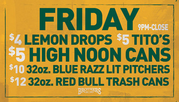 Six 36x20 with top corner grommets and one 16x22 and four 22x22 signs with no grommets, all single sided, ship