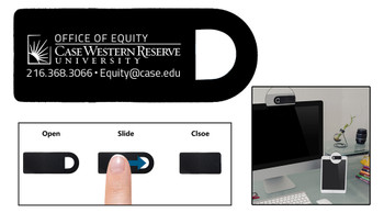 Two-hundred fifty each of webcam covers, pen-highlighters and clip-on antibacterial lotion, all with equity cwru logo Two-hundred fifty each of webcam covers, pen-highlighters and clip-on antibacterial lotion, all with equity cwru logo