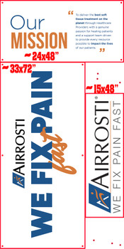 One sheet of ACM printed one side and router cut to rectangles and holes for installation, overnight ship at ground rates, Sheet B One sheet of ACM printed one side and router cut to rectangles and holes for installation, overnight ship at ground rates, Sheet B
