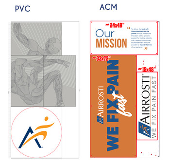One sheet 3mm ACM and one sheet shape cut 3mm PVC, ship One sheet 3mm ACM and one sheet shape cut 3mm PVC, ship
