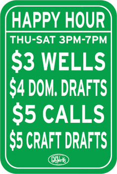One each of two 36x24 double sided signs, horizontal sign gets 2 grommets, ship to Gaswerks in Columbus One each of two 36x24 double sided signs, horizontal sign gets 2 grommets, ship to Gaswerks in Columbus