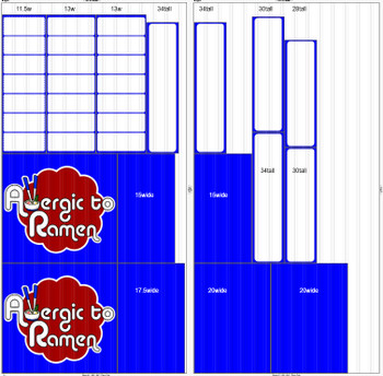 Two sheets of double sided coro, ship