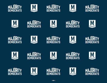 One 10' wide x 8' tall single sided Pillowcase Banner with hardware, union bug & ship