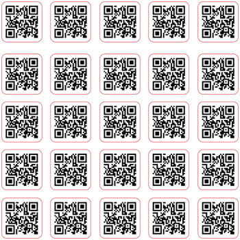One sheet and one piece of ACM signs and one 12x12 kiss cut removable vinyl qr codes, ship
