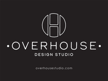 Four 36x24 and two 24x18 double sided black background Overhouse aluminum signs and 4 36x24 aluminum sign frames, tax