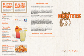 One-thousand 18x12 10pt synthetic menus scored to fold to 6x12, double sided print, ship