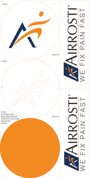 Two shape cut sheets of 3mm ACM for Richardson TX, ship
