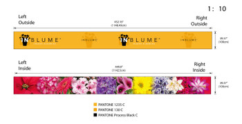 One 4' x 12' hanging sign and one 8'x20' tension fabric display, no seam, all ship included