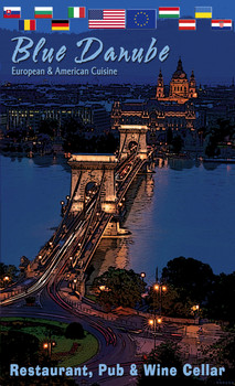 Blue Danube menu cover