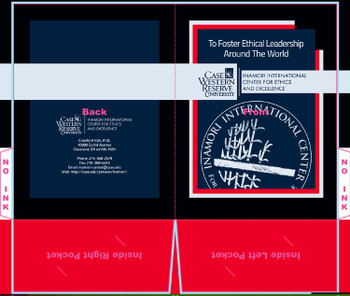 Inamorifolder with template pocket folder