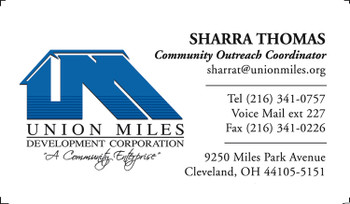 umdc sharra thomas business card
