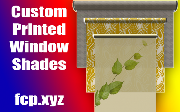 custom printed window shades