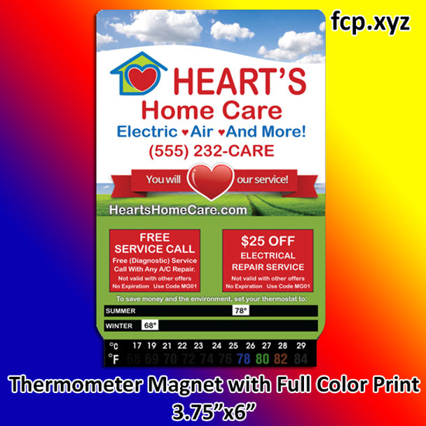 thermometer refrigerator magnet full color imprint