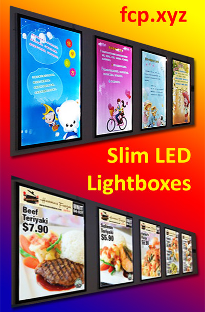 slim led lightboxes