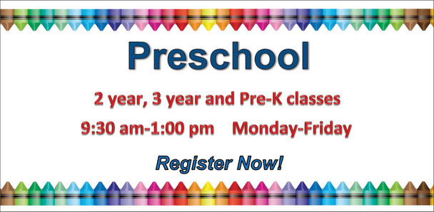 Preschool Driveway Banner