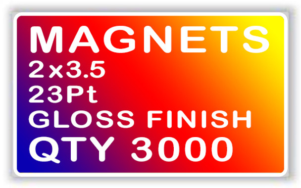 MAGNETS 2x35 23Pt GLOSS FINISH QTY 3000