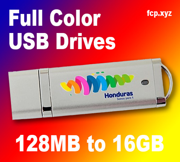 Full Color USB Flash (Memory) Drive, 100 for $480, 256MB,