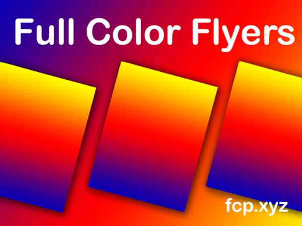 full color sellsheets salesheets