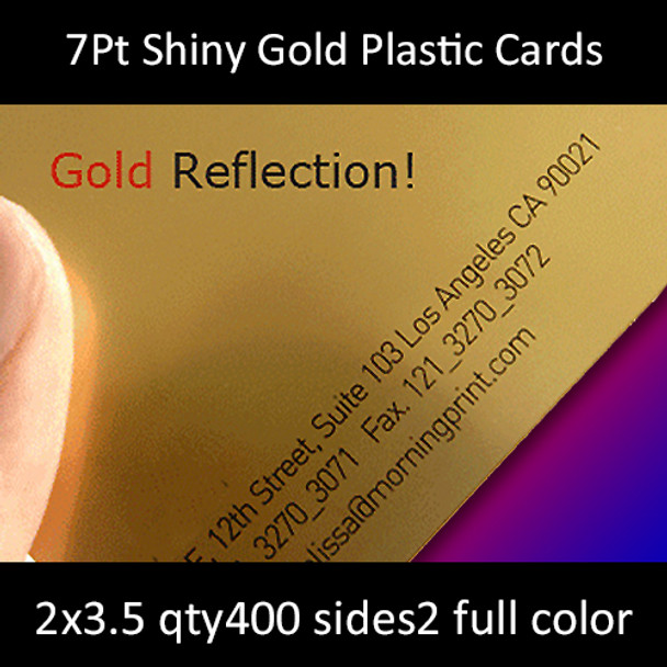 7Pt Silver Plastic Cards Full Color One Side 2.125x3.375 Quantity 800