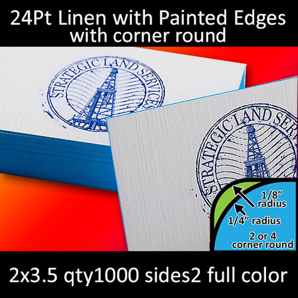24Pt Trifecta Green Trilayer Cards with Velvet Finish with Round Corners Full Color Both Sides 2x3.5 Quantity 1000