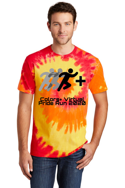 Forty 1 color t-shirts on blaze tie dye shirt