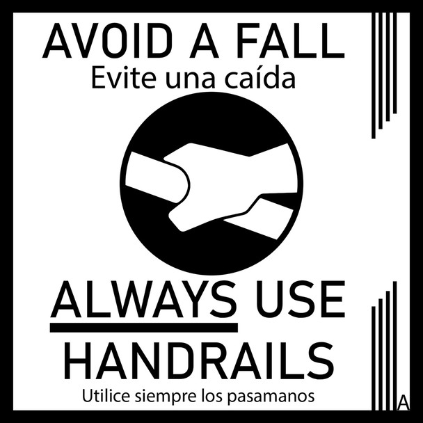 616 HANDRAIL SIGNS: 5A 6B 5C 5D 8F, ship