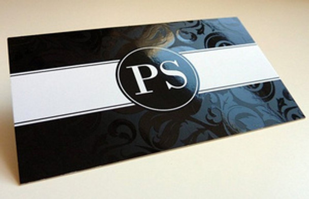 spot UV silk laminated business cards