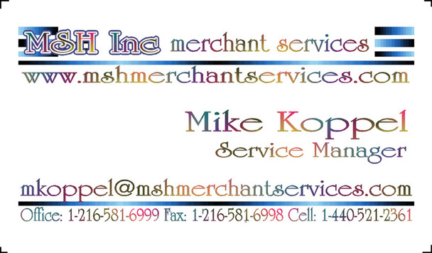 newest msh business card