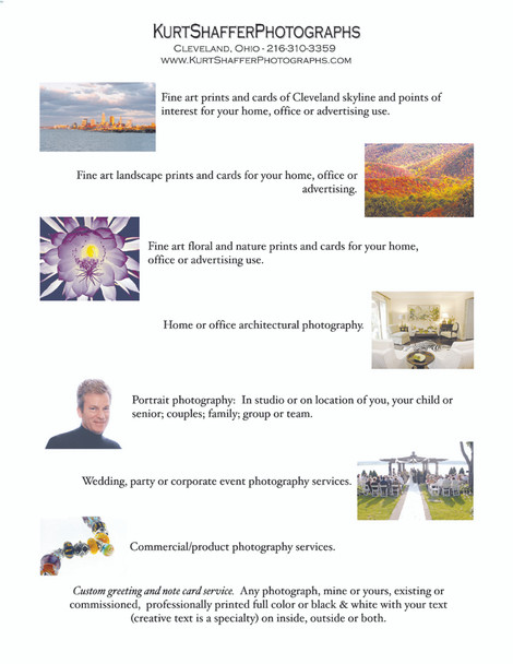 KurtShafferPhotographs flyer sell sheet