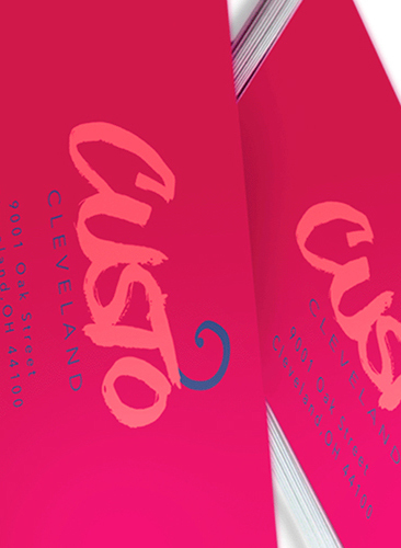 Custom Print Business Cards ASTROBRIGHTS Spot Color, Cut to 3.5x2