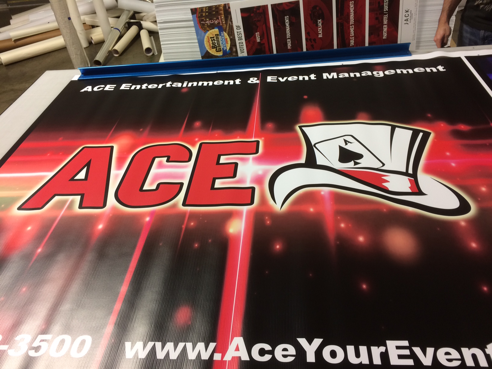vinyl banner photo