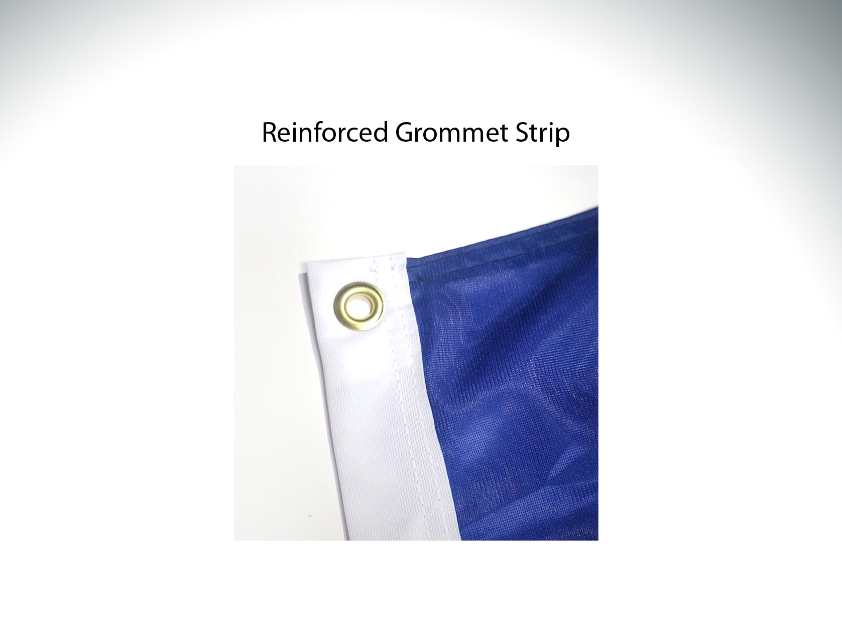 custom pole flag close up