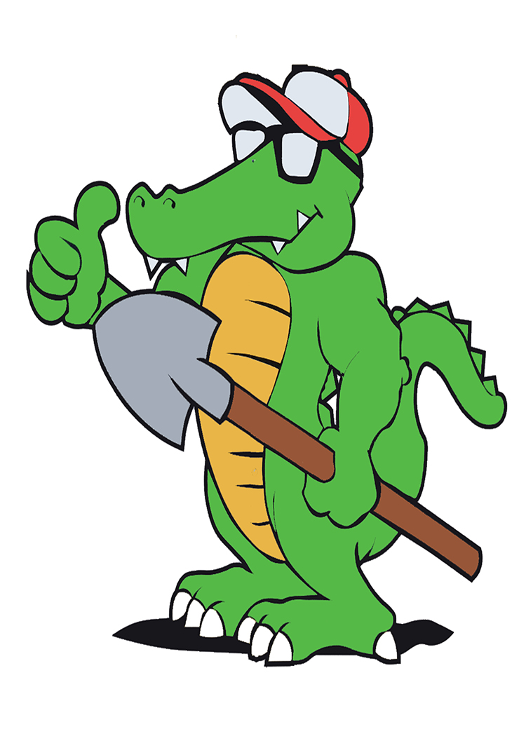 irrigator alligator custom pole flag