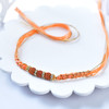 Saffron Aura Rudraksha Rakhi (Loose)