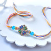 Royal Multicolor Kundan Floral Rakhi