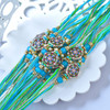 Peacock Hexa Charm Rakhi (Loose)