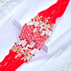 Graceful Blush Bead Rakhi (Loose)