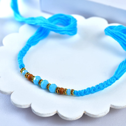 Aqua Rudraksha Divine Rakhi
