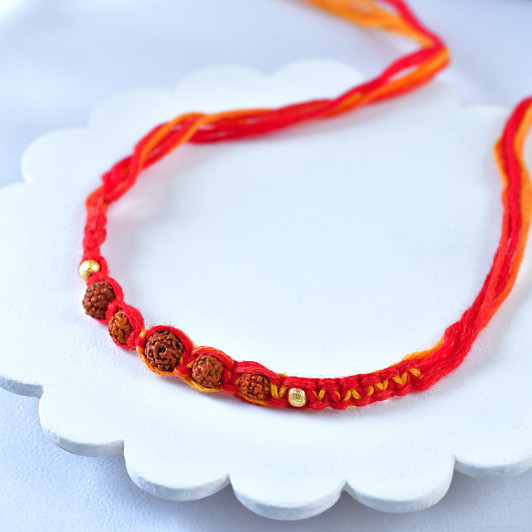 Panch-Tatva Rudraksh Rakhi (Loose)