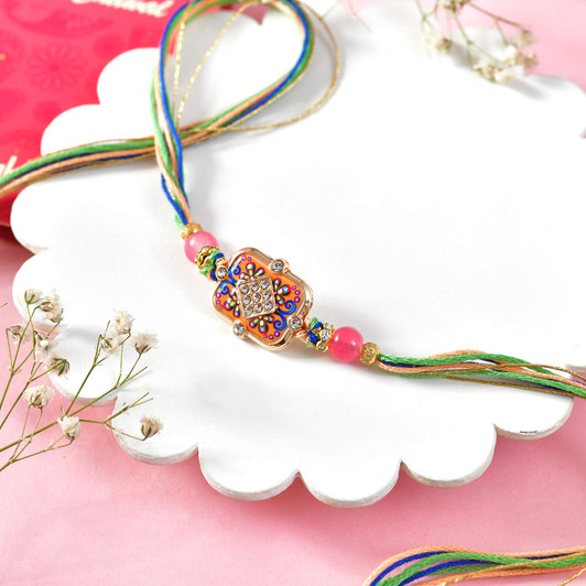 Kavya Royal Multicolor Designer Rakhi