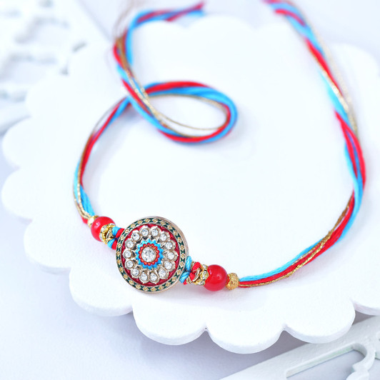 Kavya Royal Mandala Stone Rakhi (Loose)