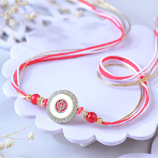 Khanda Sahib Divine Elegance Rakhi (Loose)