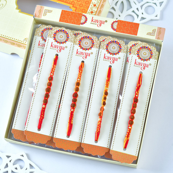 Panch-Tatva Rudraksh Rakhi