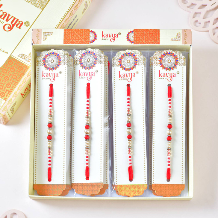 Classic Pearl Thread Rakhi