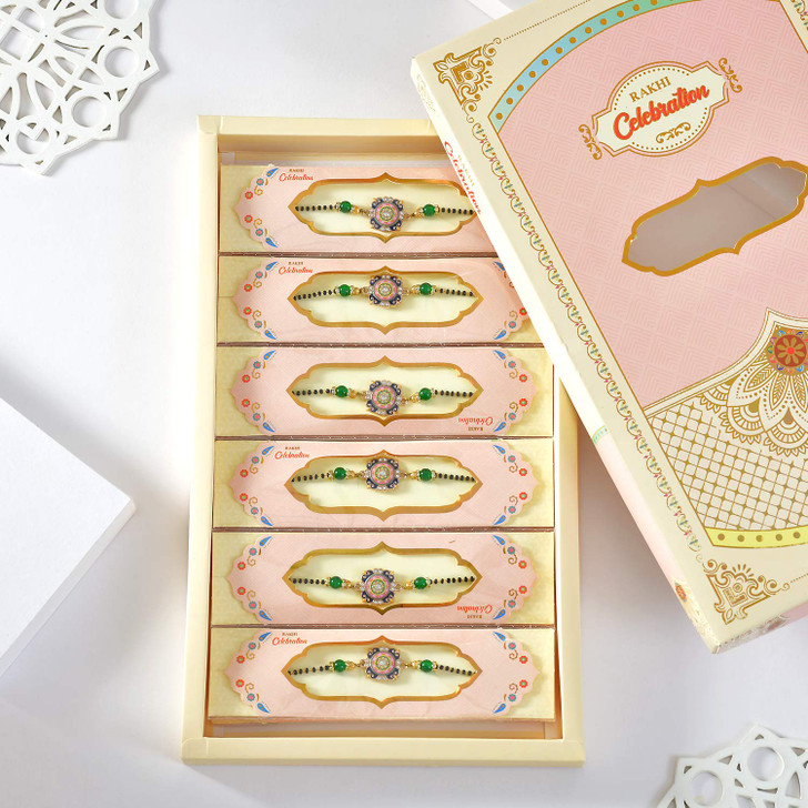 Vibrant Rangoli Rakhi