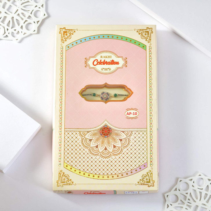 Vibrant Rangoli Rakhi